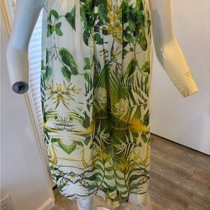 Alice + Olivia Leafy Strapless Mini